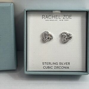 Rachel Zoe Sterling Silver Cubic Zirconia Earrings